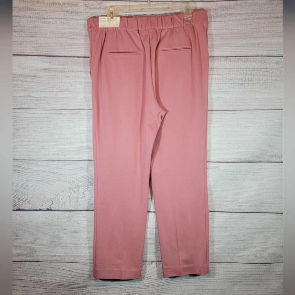 Ann Taylor The Easy Ankle High Rise Pants Blush Pink Size Large - Picture 2 of 5